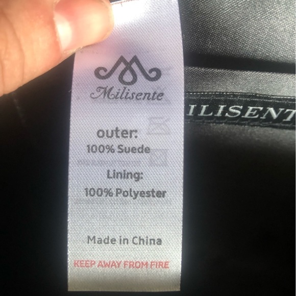 MILISENTE suede chain crossbody bag - Picture 4 of 4